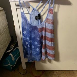 American flag crop top